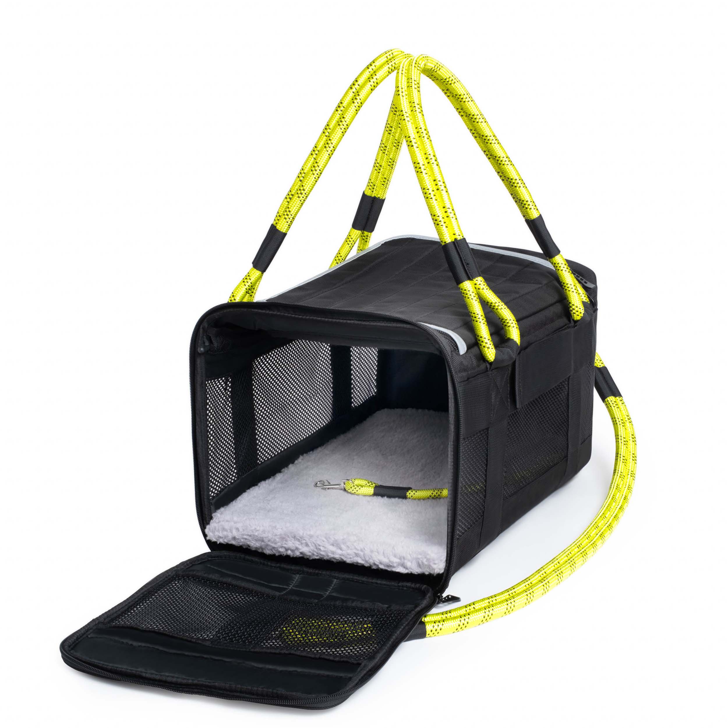 Image showcasing Airline Compliant Pet Carrier, Car Seat & Travel Bag | Includes Leash ...