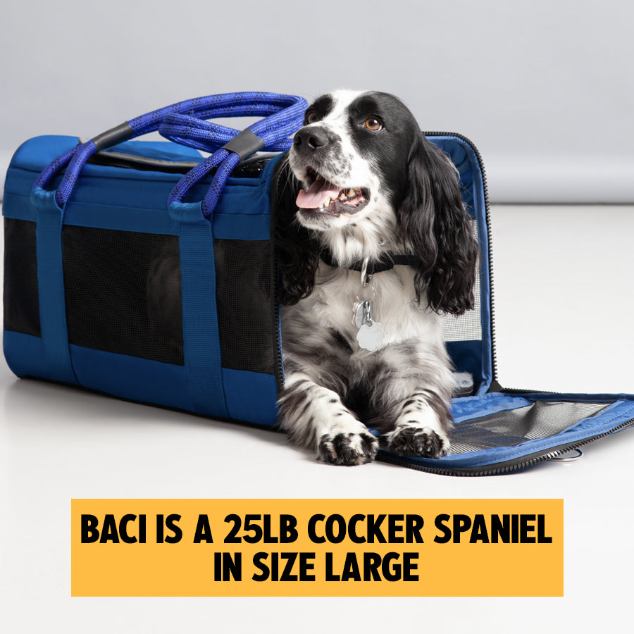 ROVERLUND Airline-Compliant Pet Backpack | Includes Laptop Storage | for Pets Up to 25lbs